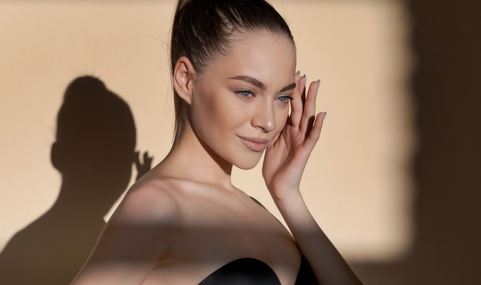 Portrait of a woman with soft lighting.